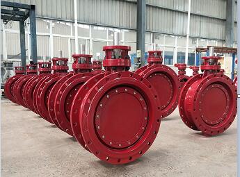 double eccentric butterfly valve with GGG40 
